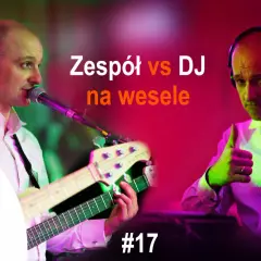 Zespół vs DJ na wesele: muzyk gra na gitarze, DJ daje kciuk w górę, a pirat z zabawką grozi.