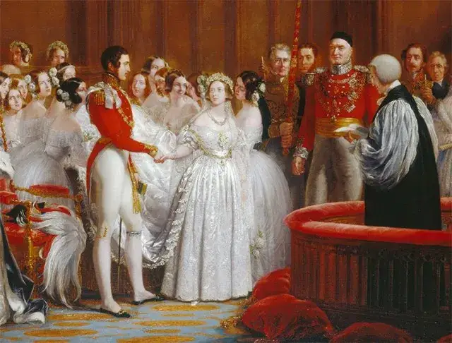 królowa Wiktoria suknia ślubna 1840